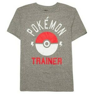Pokemon Trainer Officially Licensed Grey T-shirt